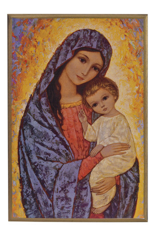 Vierge de la Lumière - Icône classique 14,6x10,6 cm -  742.72 -   - CLEMENCES