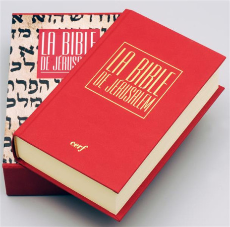 BIBLE JERUSALEM POCHE RELIEE ROUGE SOUS ETU I - EBAF - Cerf