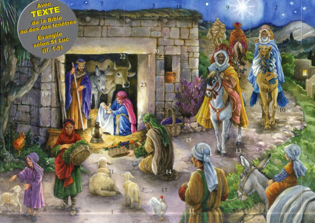 CALENDRIER DE L AVENT CRECHE TRADITIONNELLE LLOBET - LLOBET JOSEPHIN - Minedition