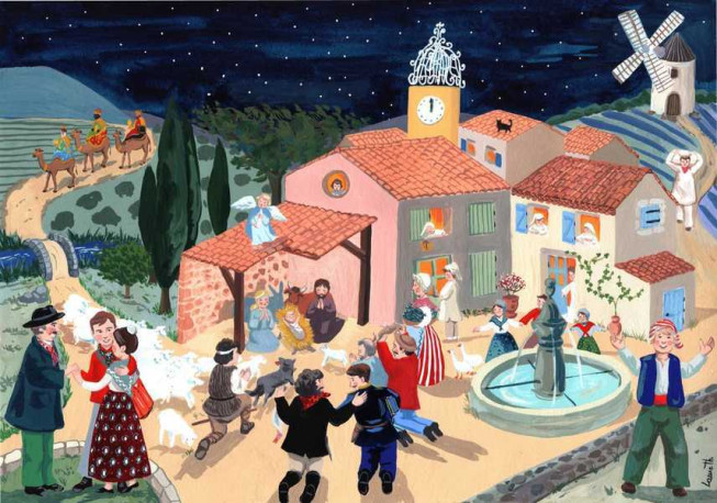 Calendrier de l'Avent Les délicatesses de Dieu avec "La Pastorale des Santons de Provence" - Chanal Laure, de la Hougue Alban - IMAGES CHRETI