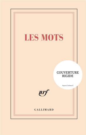 CARNET RIGIDE LES MOTS (PAPETERIE) - COLLECTIF - NC