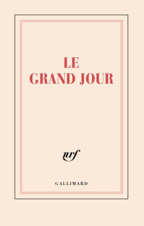 Carnet "Le grand jour" (papeterie) -  COLLECTIFS GALLIMARD,  Collectifs - GALLIMARD