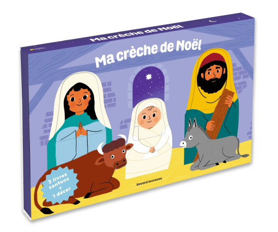 Ma crèche de Noël - trois livres-santons et un décor - Marie-Christine VIDAL, Marie-Élise Masson - BAYARD SOLEIL