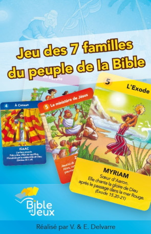 Jeu des 7 familles du peuple de la Bible -  E. Delvarre ,  V. Delvarre  - CLC FRANCE