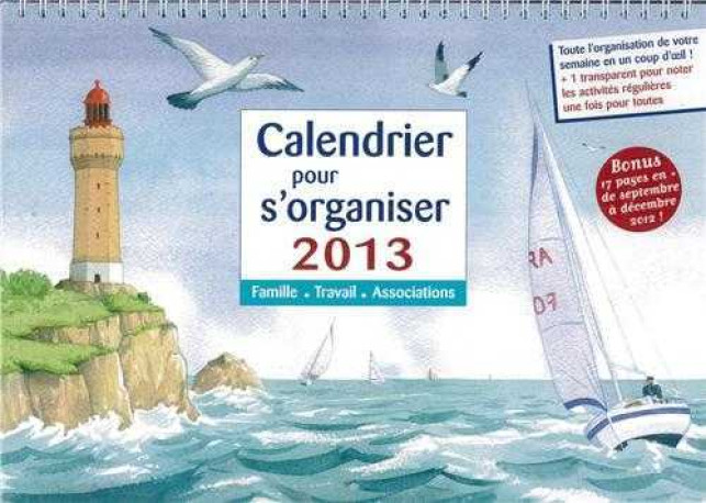 CALENDRIER 2013 POUR S'ORGANISER - XXX - AQUARAILES