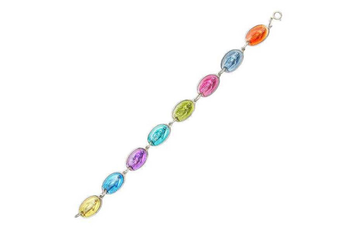 Bracelet  avec 8 médailles Miraculeuse en couleur - XXX - SERAL