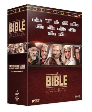 Coffret Intégral Volume 1 La Bible : Des premiers rois aux derniers prophètes  (coffret 5 DVD) -  Collectif - SAJEPROD