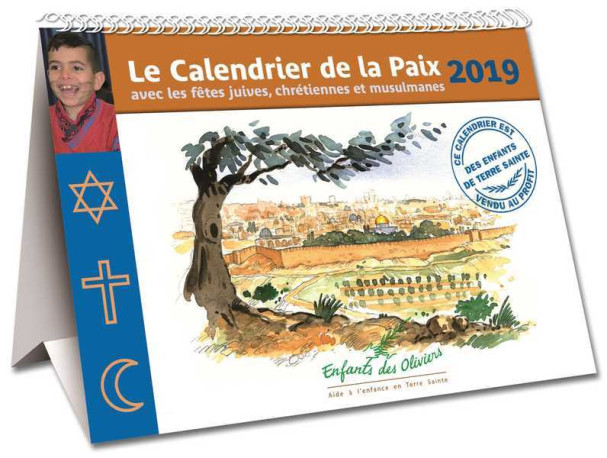 Le Calendrier de la Paix 2019 -  Enfants des Oliviers - AQUARAILES