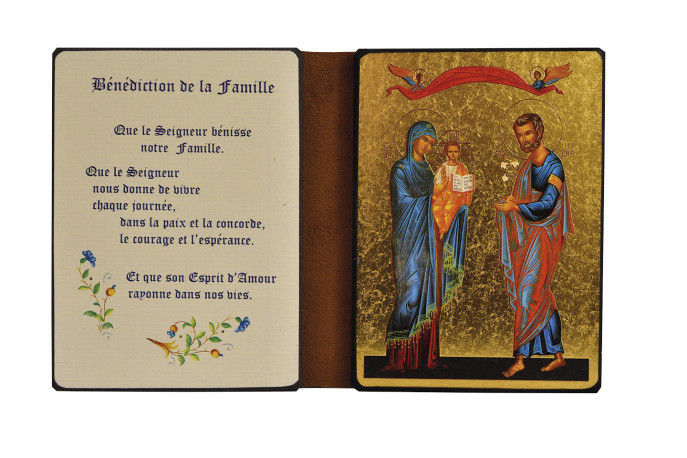 La Sainte Famille - Diptyque 13x19 cm -  551.F9 -   - CLEMENCES