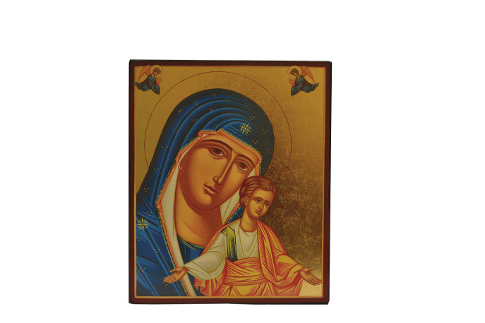 Vierge de Kykkos - Icône dorée à la feuille 9,5x8 cm -  586.14 -   - CLEMENCES