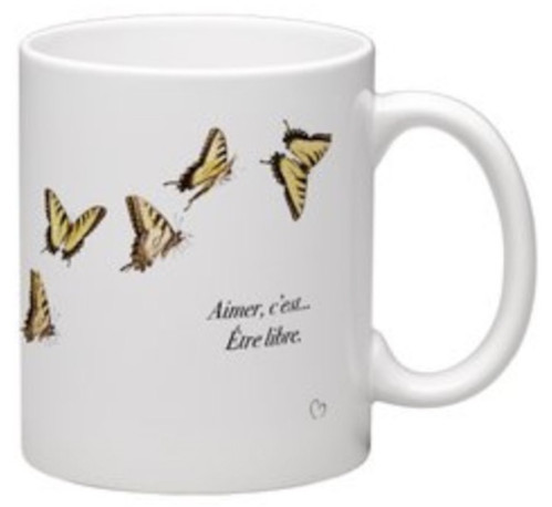 Mug Papillons Automne Envolée Jaune - Emece Editeur - EMECE