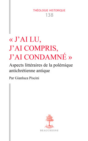 "J'ai lu, j'ai compris, j'ai condamné" -  Piscini gianluca - CERF