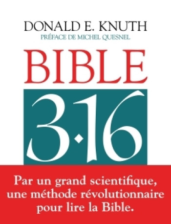 Bible 3 : 16 - Donald KNUTH - BAYARD ADULTE