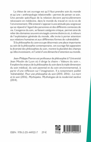 Prendre soin de la nature et des humains - Jean-Philippe PIERRON - BELLES LETTRES