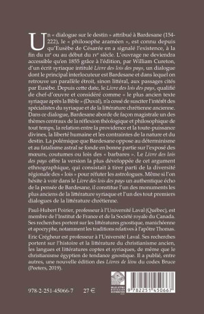 Le Livre des lois des pays - Paul-Hubert Poirier - BELLES LETTRES