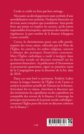 Credo et crédit - Frédéric Lobez - BELLES LETTRES