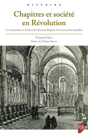 Chapitres et société en Révolution - François Hou - PU RENNES