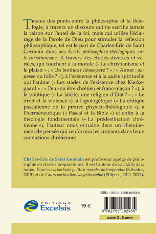 Écrits philosophico-théologiques sur le christianisme - C-E De Saint Germain - EXCELSIS