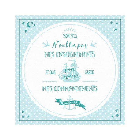 Tableau : mes commandements - proverbe 3.1 -  Collectif - MAISON BIBLE