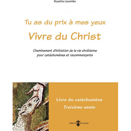VIVRE DU CHRIST - LIVRE CATECHUMENE 3E  ANNEE (LIVRE JAUNE) - CHEMINEMENT D-INITIATION DE LA VIE CHR - LACOMBE SUZETTE - CARMEL