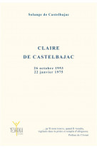 Claire de castelbajac 26 octobre 1953  22 janvier 1975