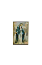 La vierge de la médaille miraculeuse - icône classique 13,7x10,6 cm -  201.72