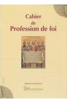 Cahier de profession de foi