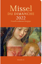 Missel du dimanche 2022 et son livret vivre la messe