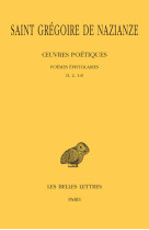 œuvres poétiques. tome ii : poèmes épistolaires (ii, 2, 1-8)