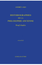 Historiographies de la philosophie ancienne