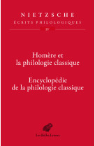 Homère et la philologie classique