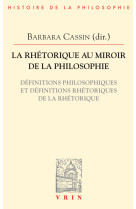 La rhétorique au miroir de la philosophie