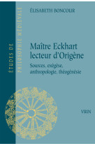 Maître eckhart lecteur d'origène