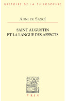 Saint augustin et la langue des affects