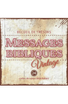 Messages bibliques vintage - recueil de mini-cartes à spirale