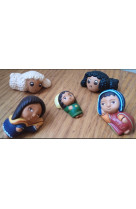 Creche terre cuite 5 personnages