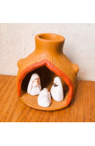 Creche terre cuite marmite