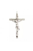 Croix cou christ 4cm argent