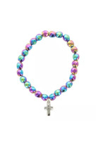 Bracelet elastique sur pierre synthetique toutes les couleurs