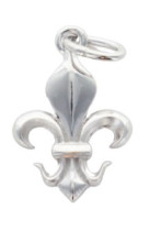 Pendentif argent fleur de lys