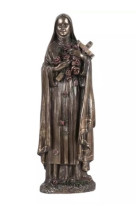 Statue sainte therese bronze