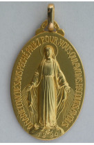 Medaille miraculeuse or 9 carats