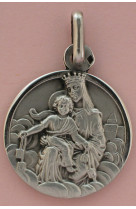 Medaille scapulaire argent mont carmel