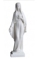 Statue notre dame des roses albatre