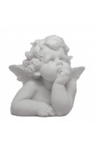 Statue angelot albatre