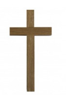 Croix chene sans christ 15cm