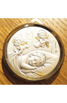 Medaille berceau ange/enfant