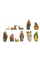 Creche resine polychrome