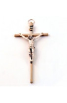 Crucifix christ argente