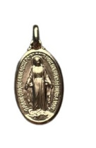 Medaille miraculeuse plaque or